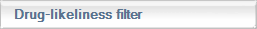 Drug-likeliness filter