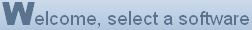 Welcome, select a software